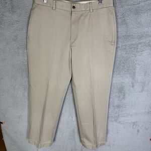 Brooks Brothers Pants Men's 36x30 Beige Clark Straight Chino Flat‎ Front Career